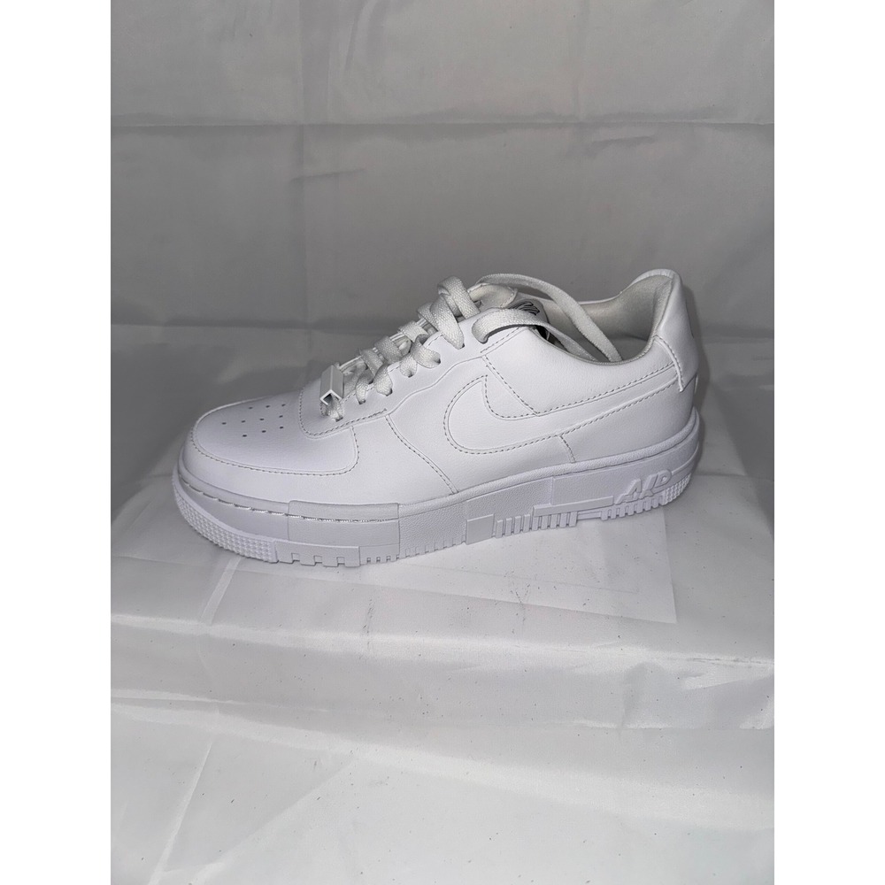 Nike Air Force 1 Pixel Triple White Sneakers CK6649-100 Womens 8.5 Mens 7